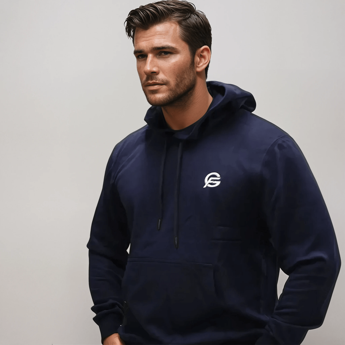 Gymfits Navy Hoodie - GYMFITS
