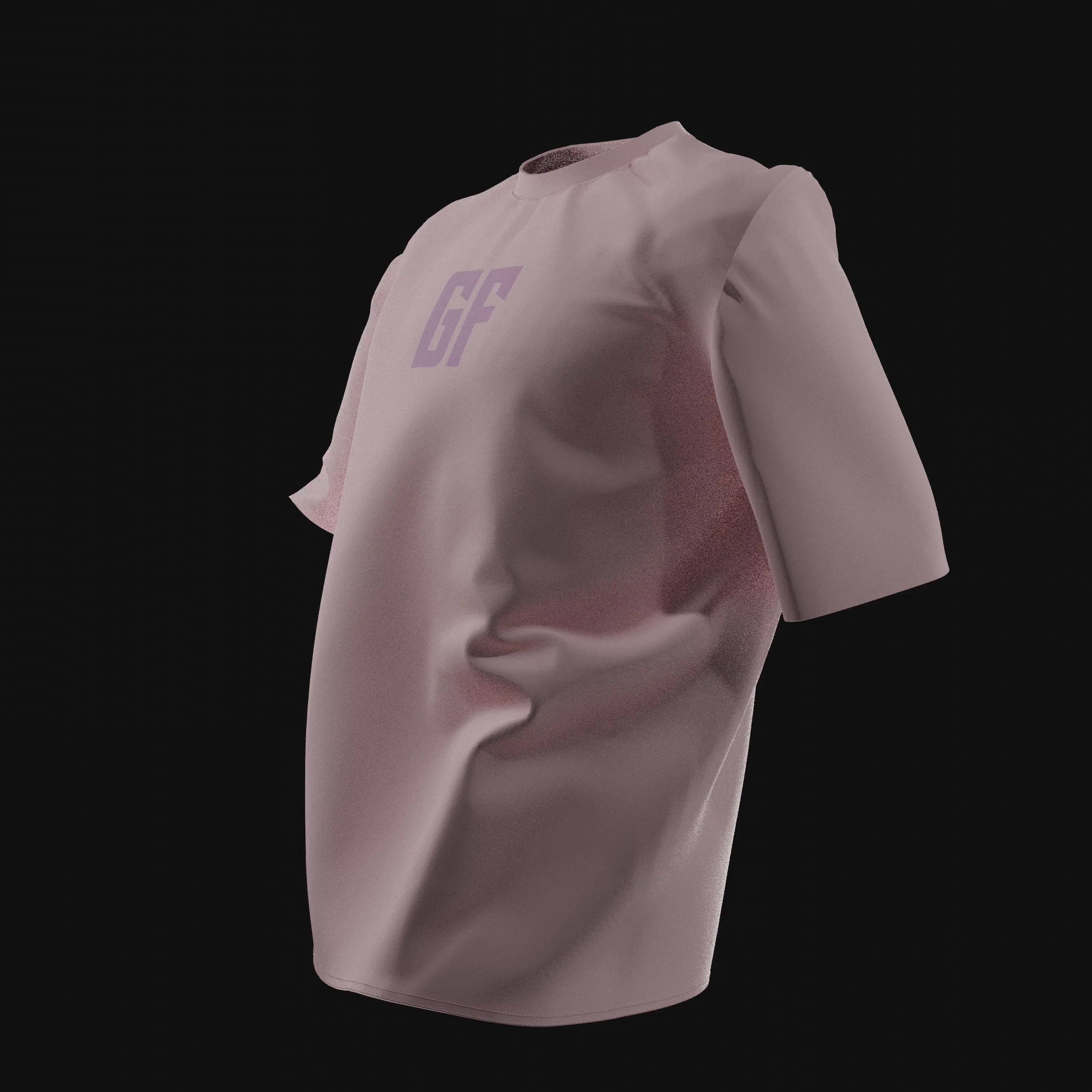 Schwarzes T-Shirt mit Gymfits-Grafik